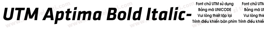 UTM Aptima Bold Italic字体转换